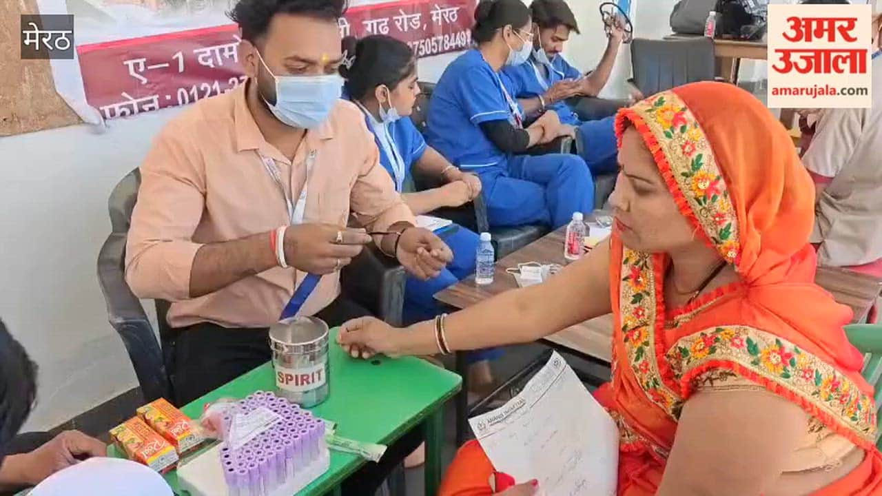 Meerut: Rotary Club organized a camp, people got free testing done