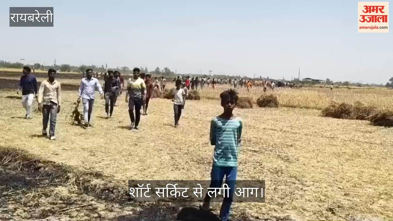 रायबरेली के बछरावां क्षेत्र में शॉर्ट सर्किट से लगी आग, 30 बीघे गेहूं की फसल जली