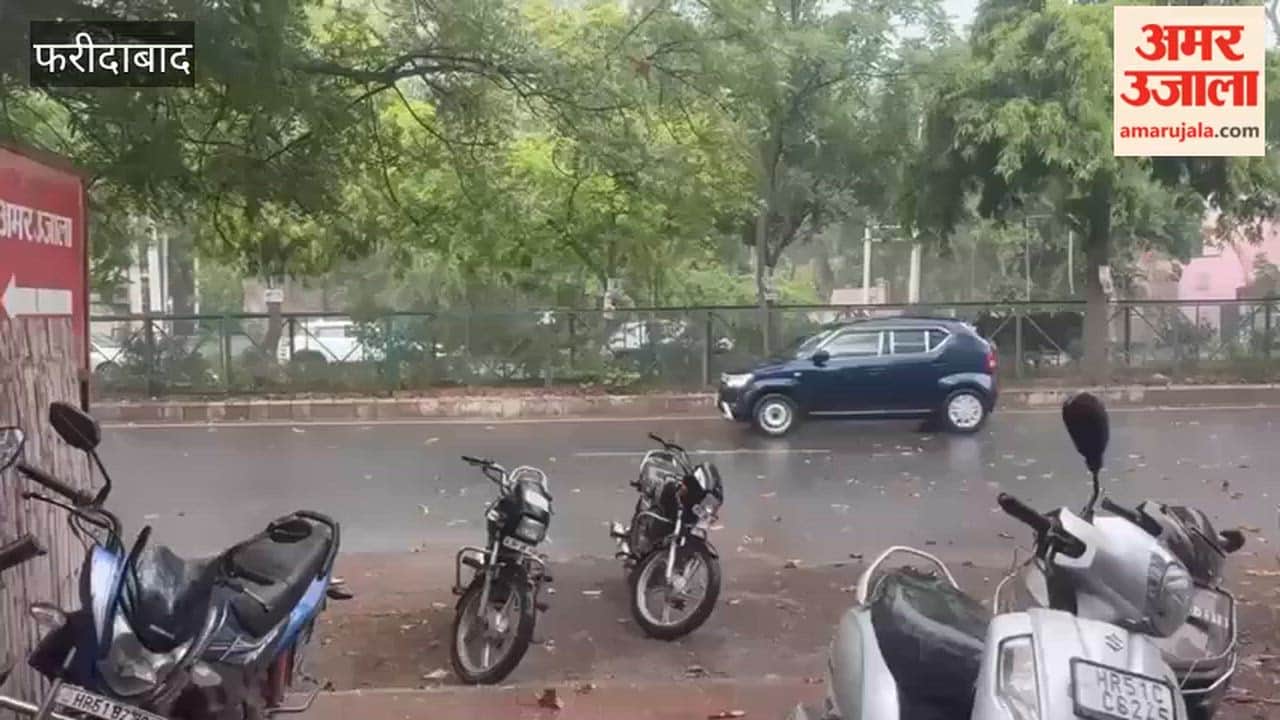 Faridabad got relief from scorching heat