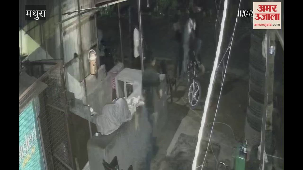 CCTV shows men beating puncture shop worker and riding bike over him