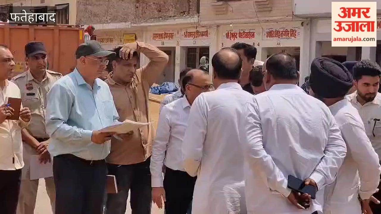 DC inspected the wheat procurement process at Ratia Mandi