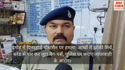 Daylight Attack on Postman in Damoh Chili Powder Thrown in Eyes Slashed with Blade Bag and Wallet Looted