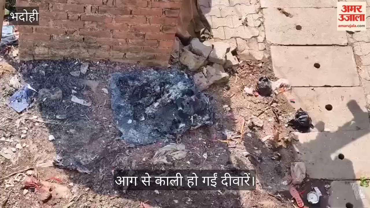 Fire Breaks Out Due to Short Circuit While Preparing to Open New Electronics Shop in bhadohi