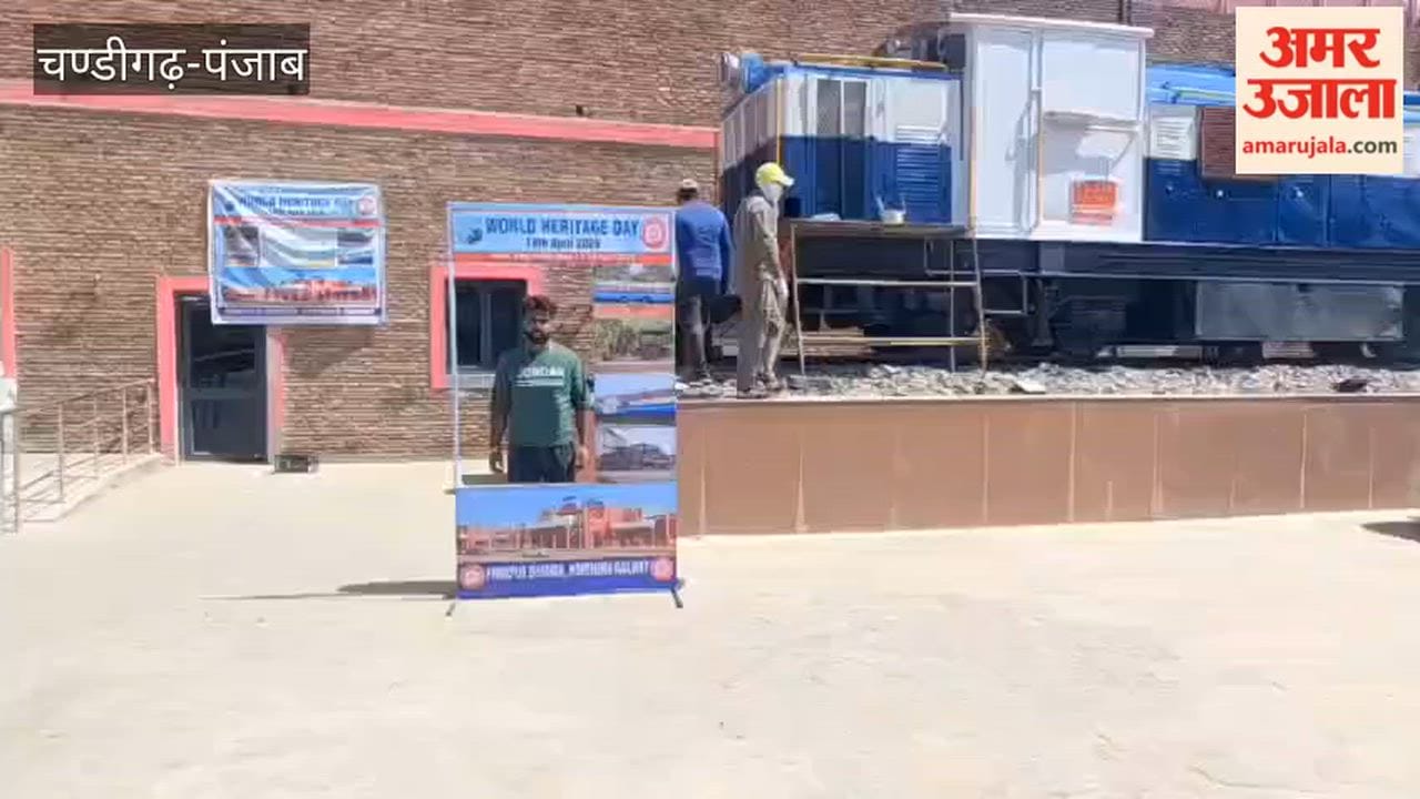 Heritage Loco Becomes Center of Attraction at Ferozepur Cantt Railway Station