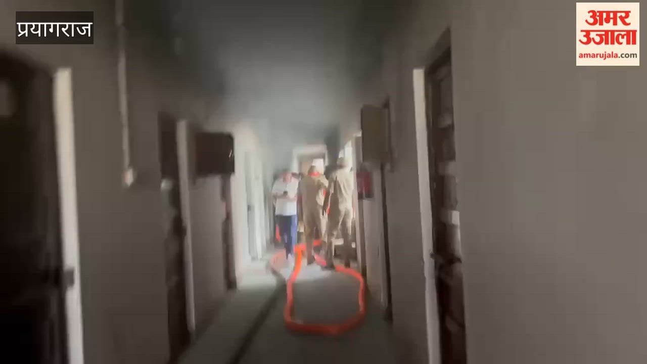 Fire breaks out at SRN Hospital's PG Centre, fire brigade arrives