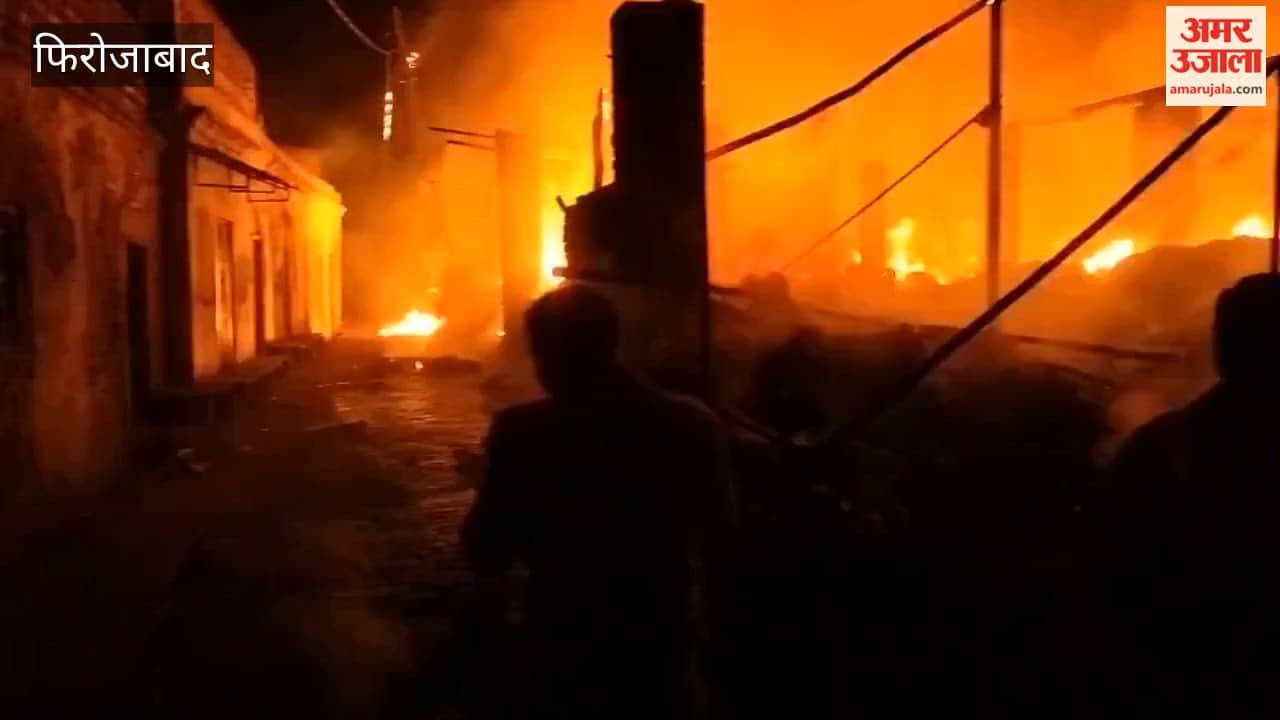 Massive Fire Breaks Out at Shikohabad Vegetable Market