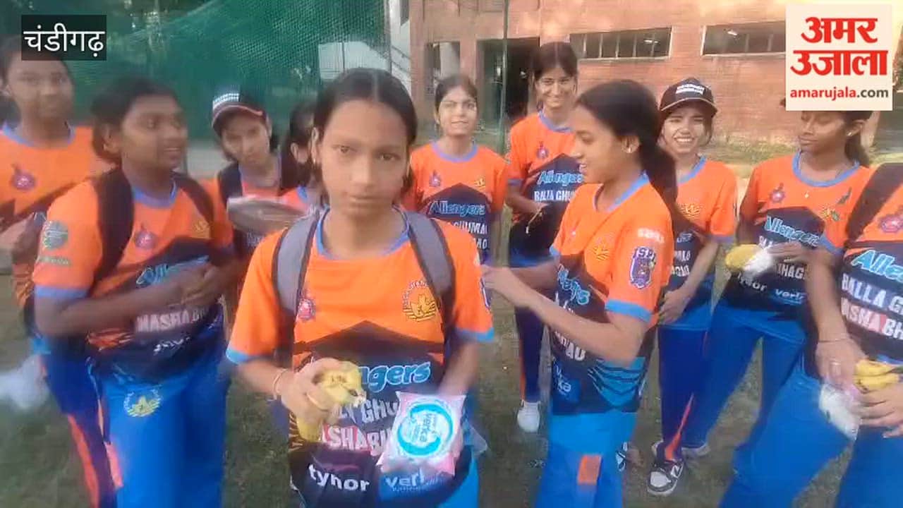 Girls' matches held during street cricket in Chandigarh.