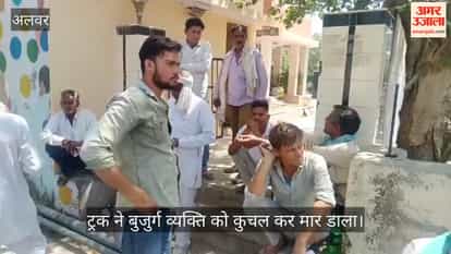 Alwar Tragic Road Accident: Truck Crushes Elderly Man Sleeping Near Hotel; Incident Caught on CCTV