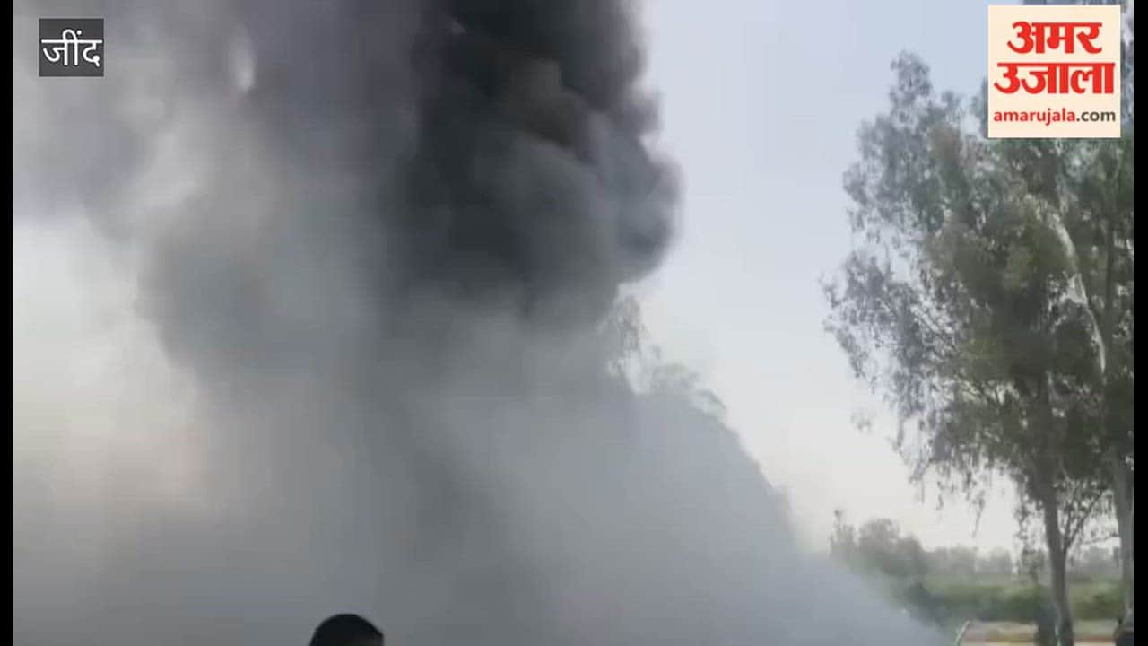 A container full of tyres caught fire near Beed Bara Forest