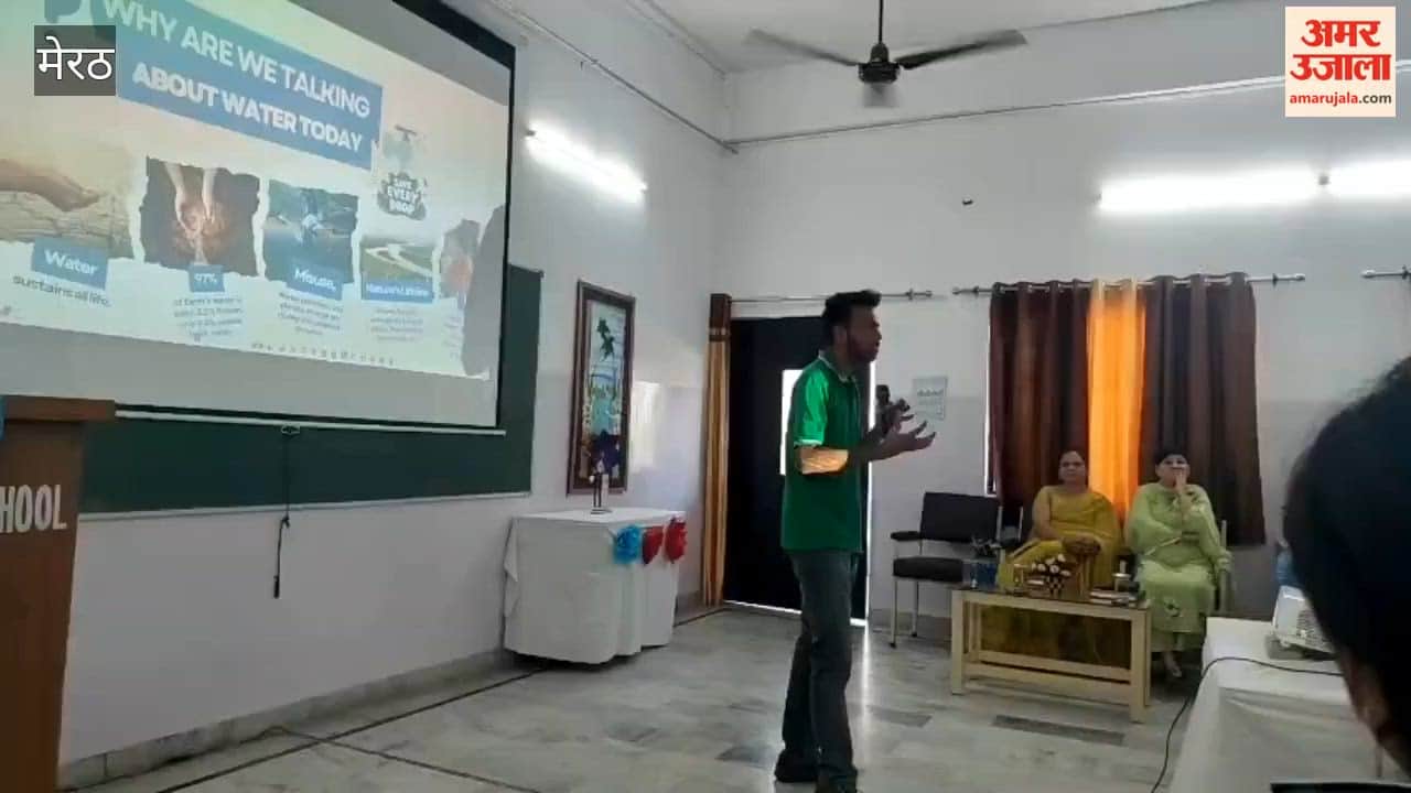 Meerut: Message of Water Conservation for Students on Earth Day; Administered Pledge to Save Water