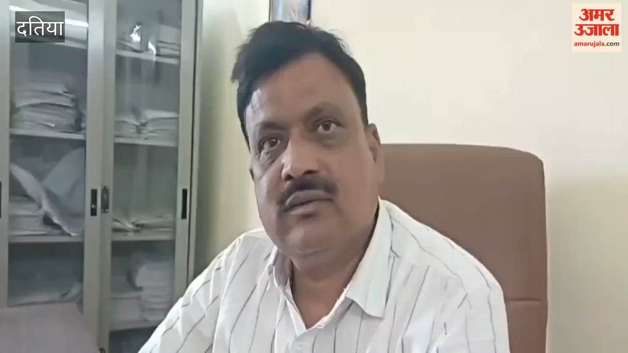 Tehsildar Brijendra Kumar giving information about the case of illegal occupation of government land.