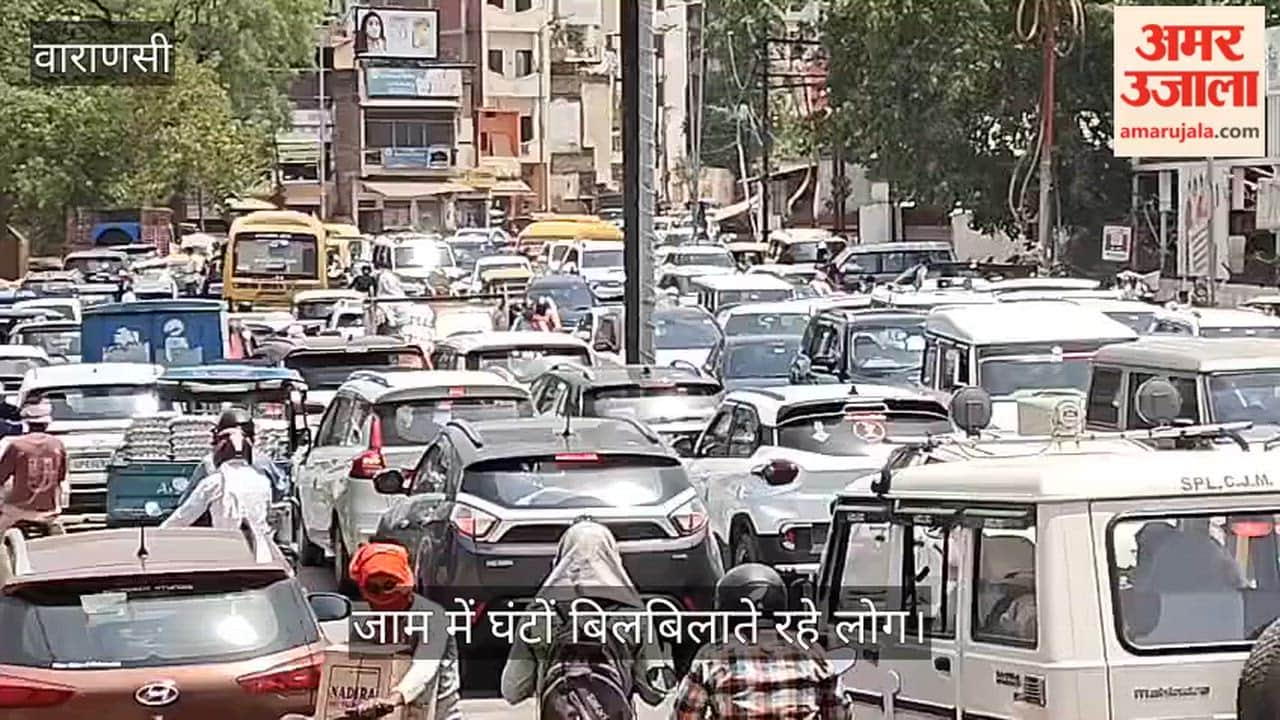 People Stranded in Traffic Jams Amidst Scorching Heat in Banaras