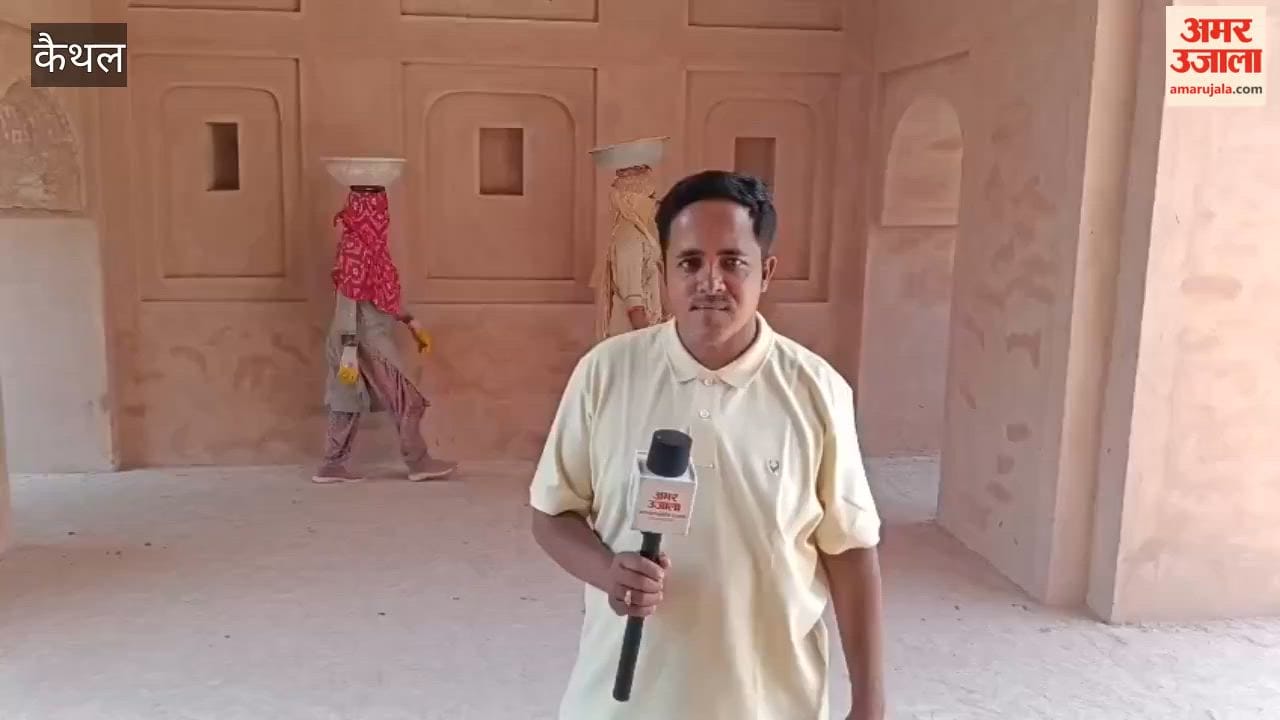 Restoration of the historic stepwell of Kaithal in the final stage