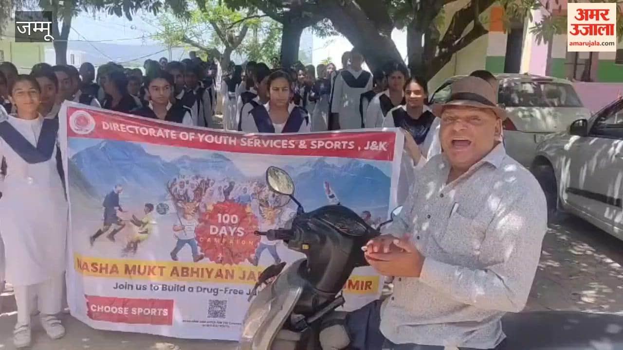Message given by holding rally awareness against drugs in Naushera