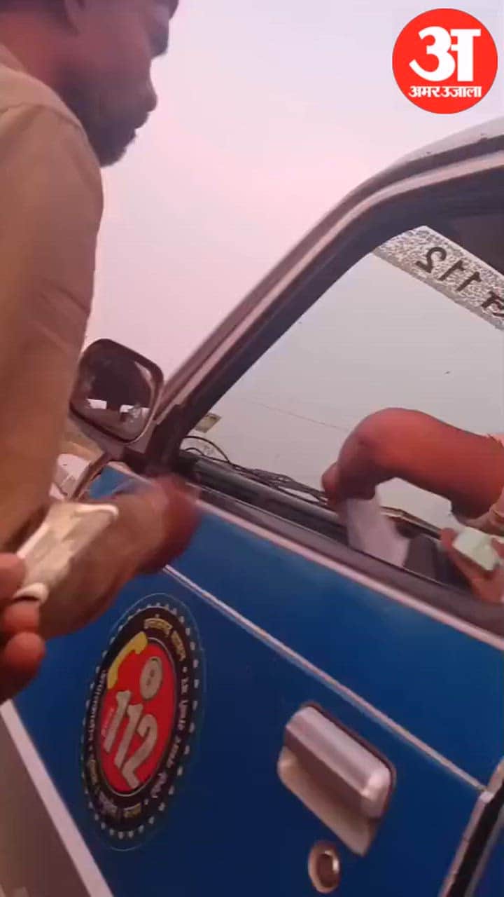 Video of Alleged Transaction Inside Dial 112 Vehicle Goes Viral Constable Suspended in Rajnandgaon