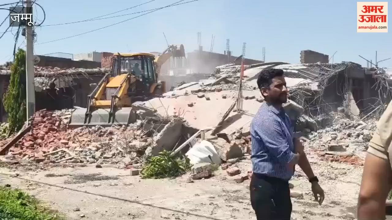 Crackdown on Drug Proceeds: Illegal Structures Demolished in Indra Nagar, Miran Sahib