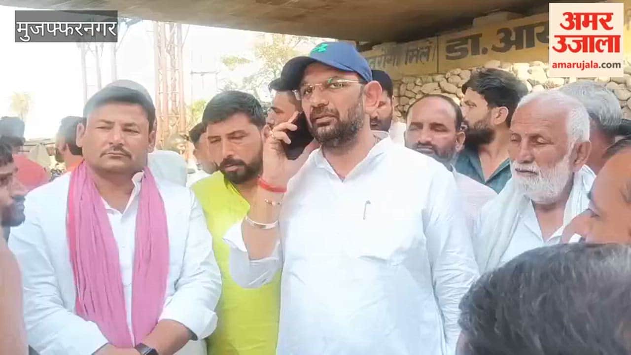 MLA Pankaj Malik meets family of farmer who jumped into Ganga canal in Muzaffarnagar