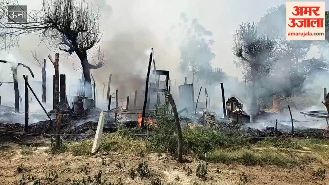 Una: A massive fire broke out in a slum on the Old Hoshiarpur Road, reducing around 50 people to ashes; the belongings of the poor, including cash worth thousands, were burned
