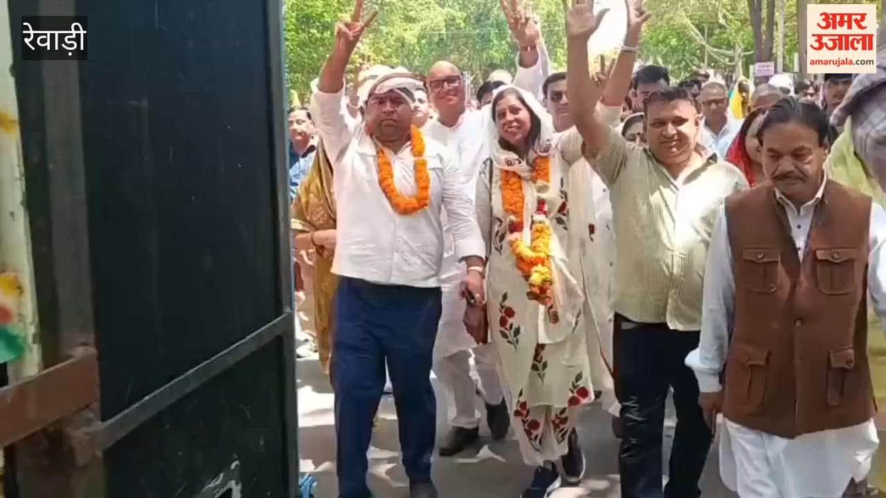 Massive Crowds Swarm Niharika Chaudhary's Nomination Filing in Rewari; Captain Condemns Rao Inderjit's Statement.