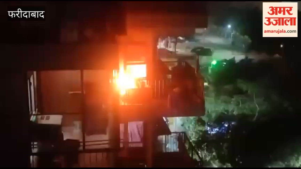 Fire breaks out on the fifth floor of Florida Society in Sector-82 Faridabad