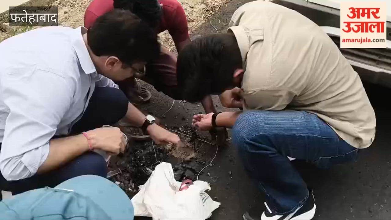 SDM Akash Sharma conducted a surprise inspection of the Tohana-Balliawala road and swimming pool construction works.