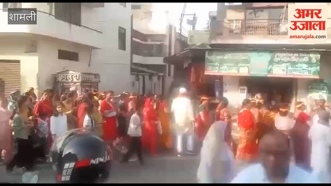 Shamli: Procession taken out on Pran Pratistha Mahotsav, atmosphere filled with devotion