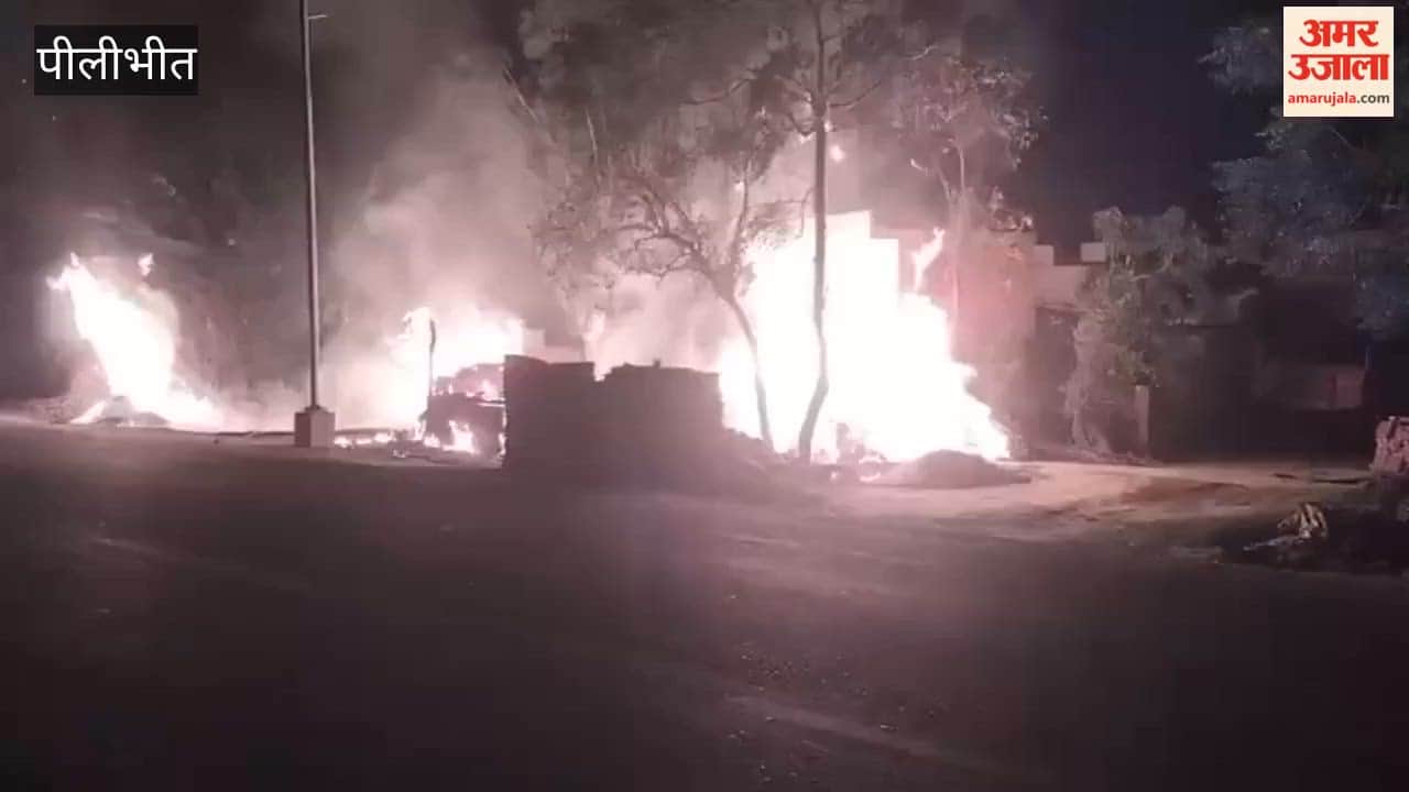 Massive Fire Breaks Out at Highway-Side Canteen in Pilibhit