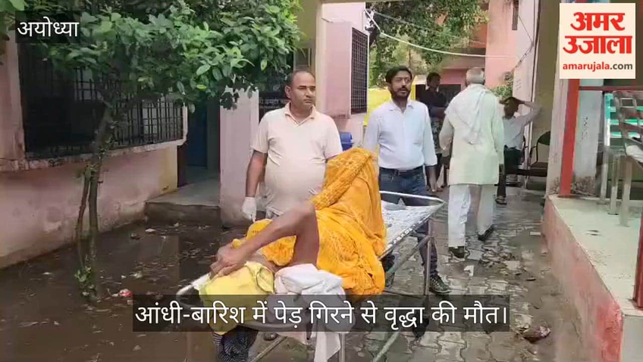 Video: आंधी-बारिश में पेड़ गिरने से वृद्धा की मौत, पति गंभीर