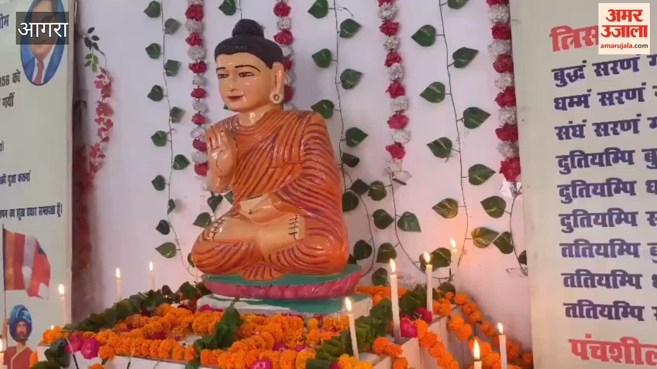 2577th Buddha Jayanti Celebrated with Grandeur at Rahul Buddhist Vihar in Agra