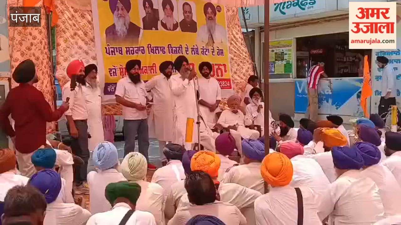 Shiromani Akali Dal stages massive protest against the government over the power crisis in Punjab.
