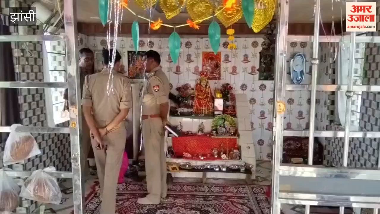 Theft at Thakur Baba temple in Babina; thieves steal silver crown, donation box, copper snake
