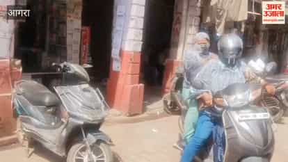 Municipal Corporation took action against encroachments in Rajamandi Market in agra