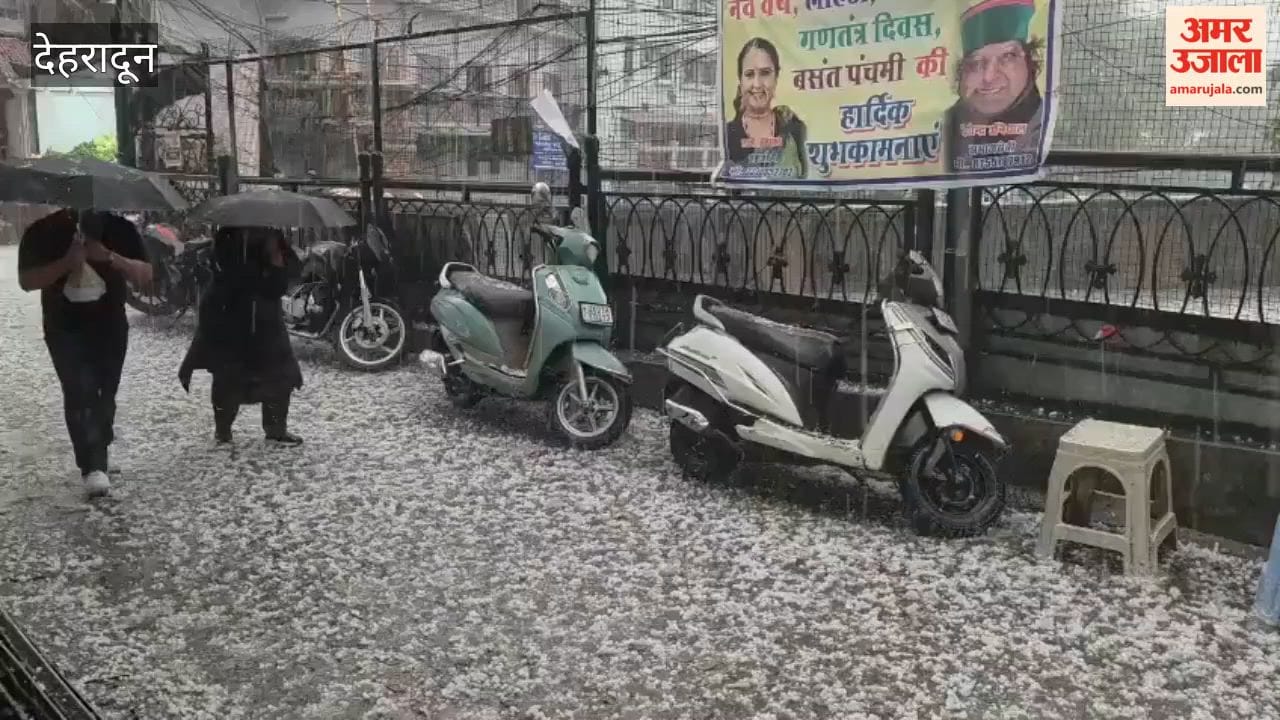 VIDEO: Weather Takes a Turn Heavy Rain and Hailstorm in Mussoorie Mercury Drops