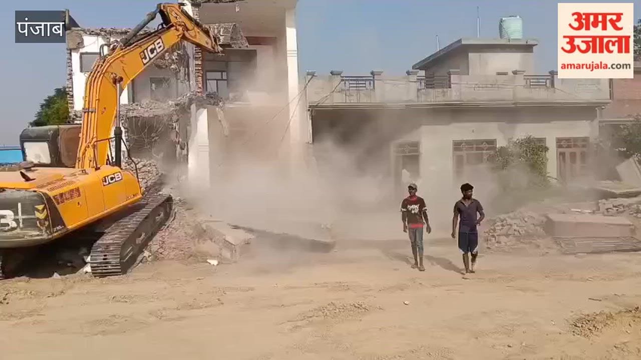 Houses Demolished and Land Seized for NH-105B in Moga; Farmers Protest