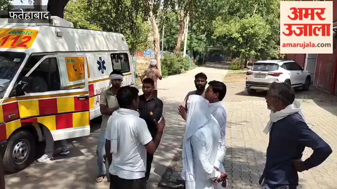 A tubewell operator riding a scooter died after a tree branch fell on him during a strong storm.