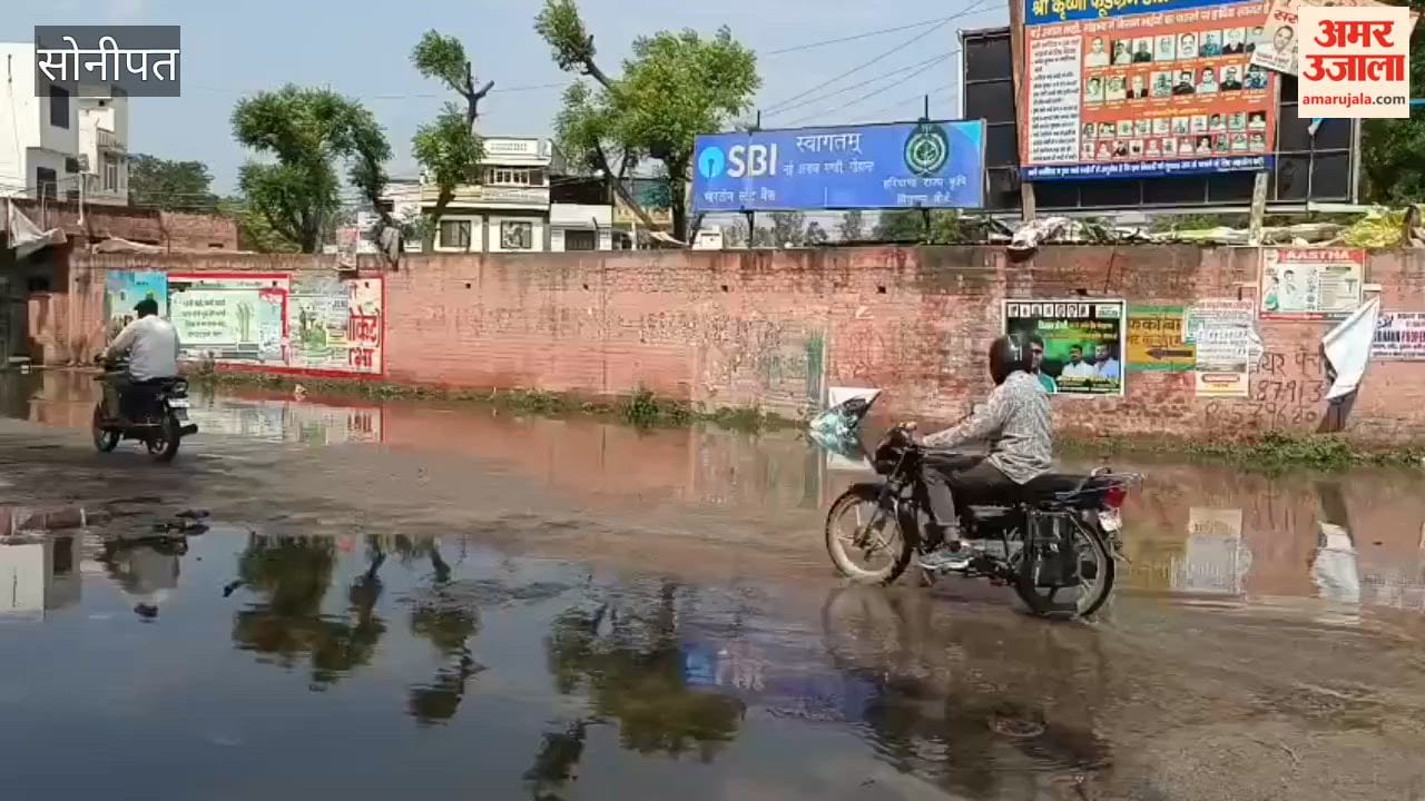 Late night rain in Gohana causes waterlogging in the grain market