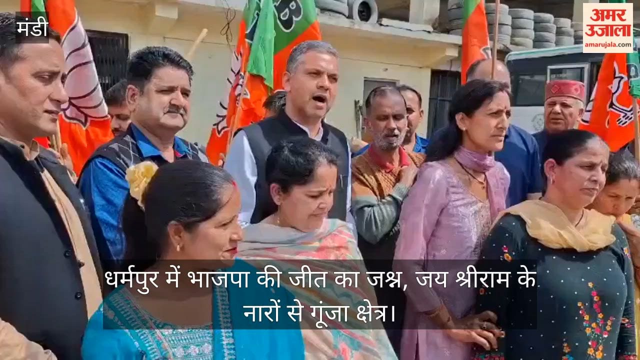 Celebrations of BJP's Victory in Dharampur; Region Resounds with 'Jai Shri Ram' Slogans