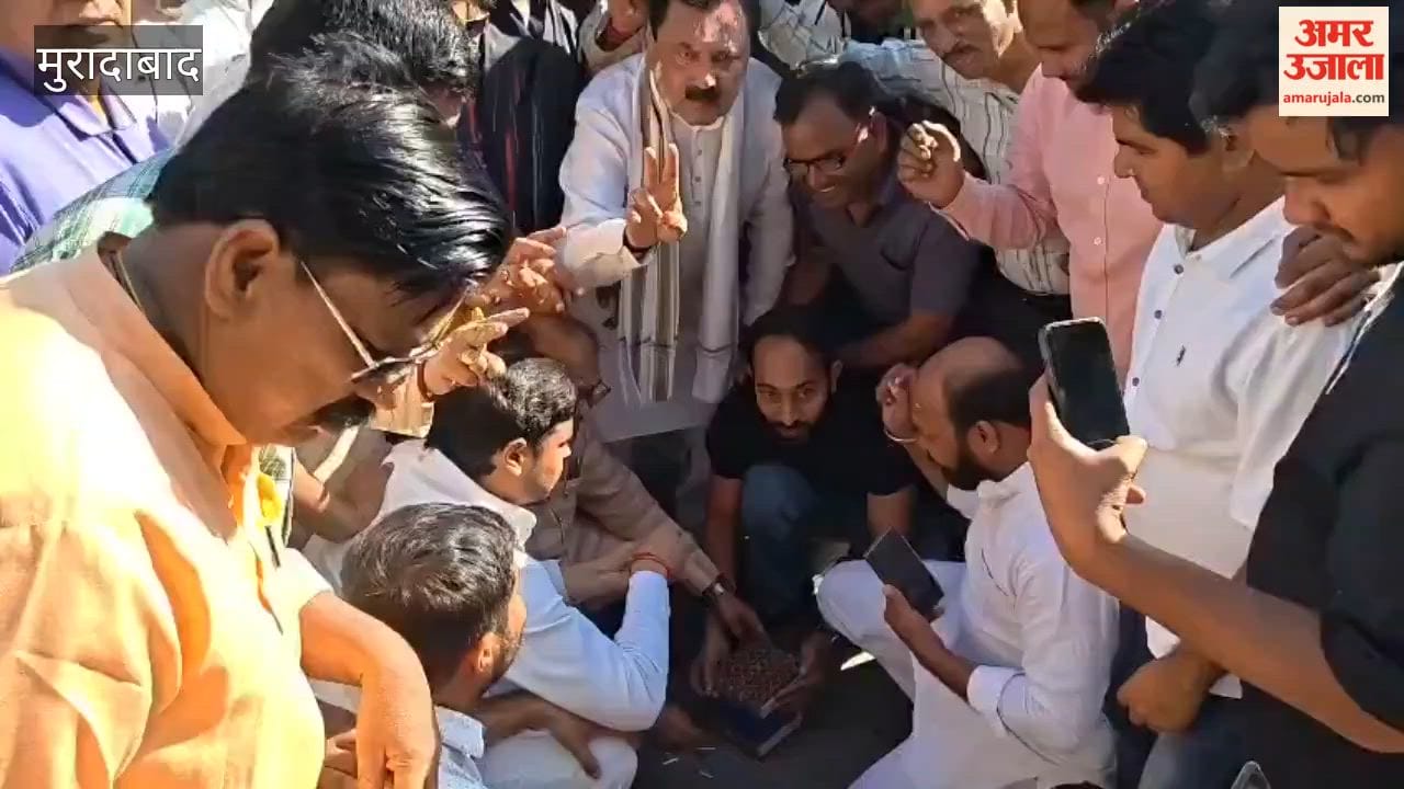 Celebrations of BJP's Victory in Moradabad; Workers Gather at Party Office