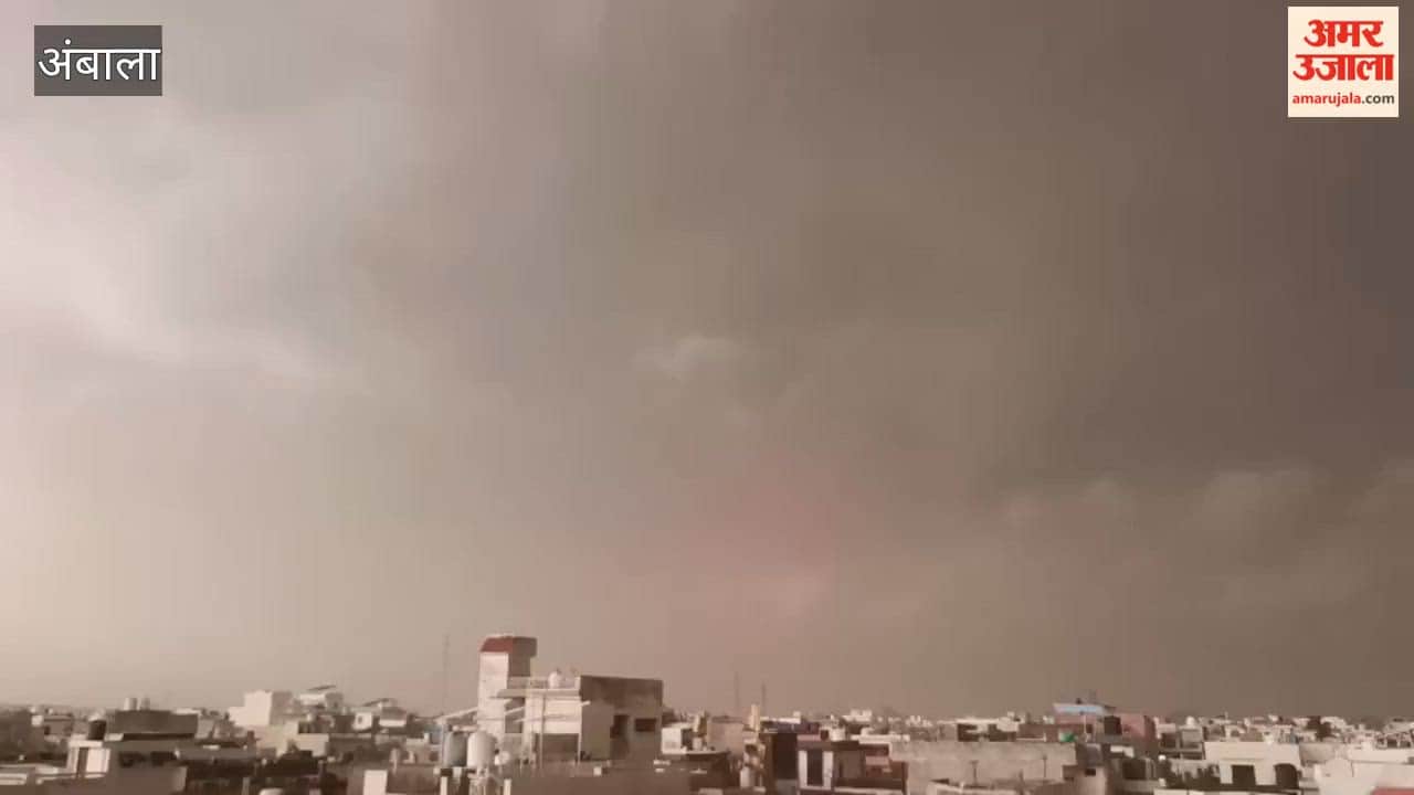 Winds blew at a speed of 40 km/h in Ambala.