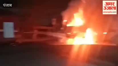 Fire Erupts After Collision Between Tipper and Motorcycle in Moga; Young Rider Burnt to Death