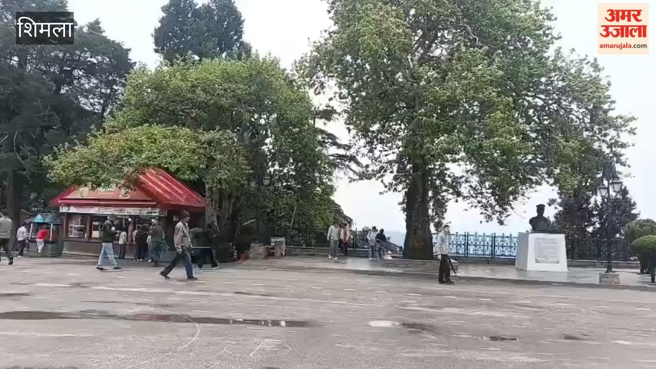 Shimla: The weather turns pleasant; tourists are enjoying the chill