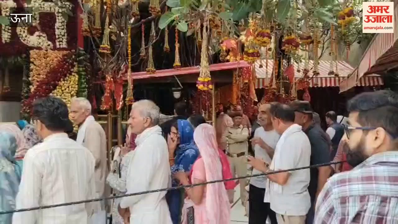 Una: Crowds of devotees throng Chintpurni Temple; arrangements bolstered with ropes as officials personally take charge