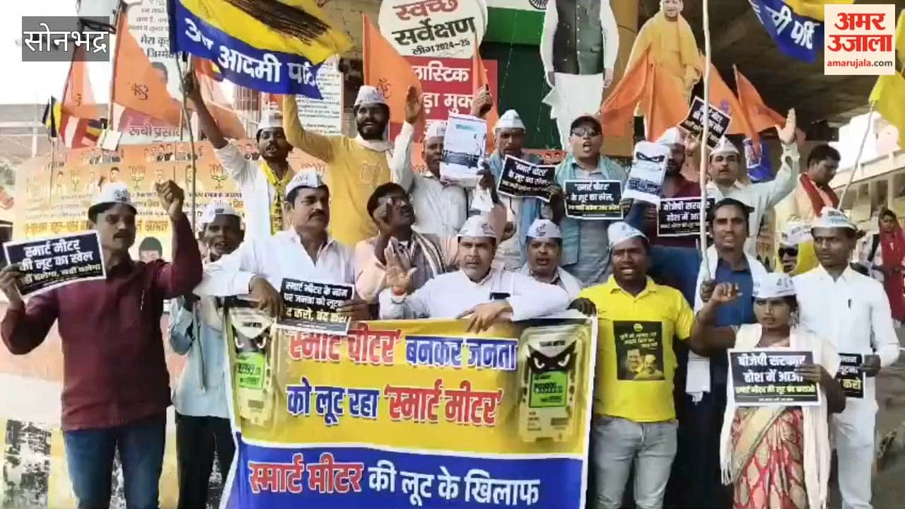 AAP Stages Protest Against Smart Meters Alleges Digital Loot