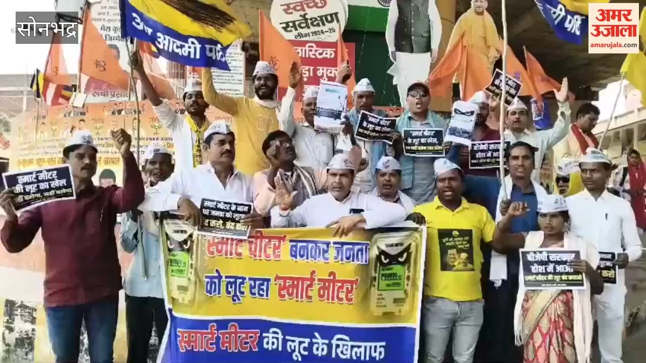AAP Stages Protest Against Smart Meters Alleges Digital Loot