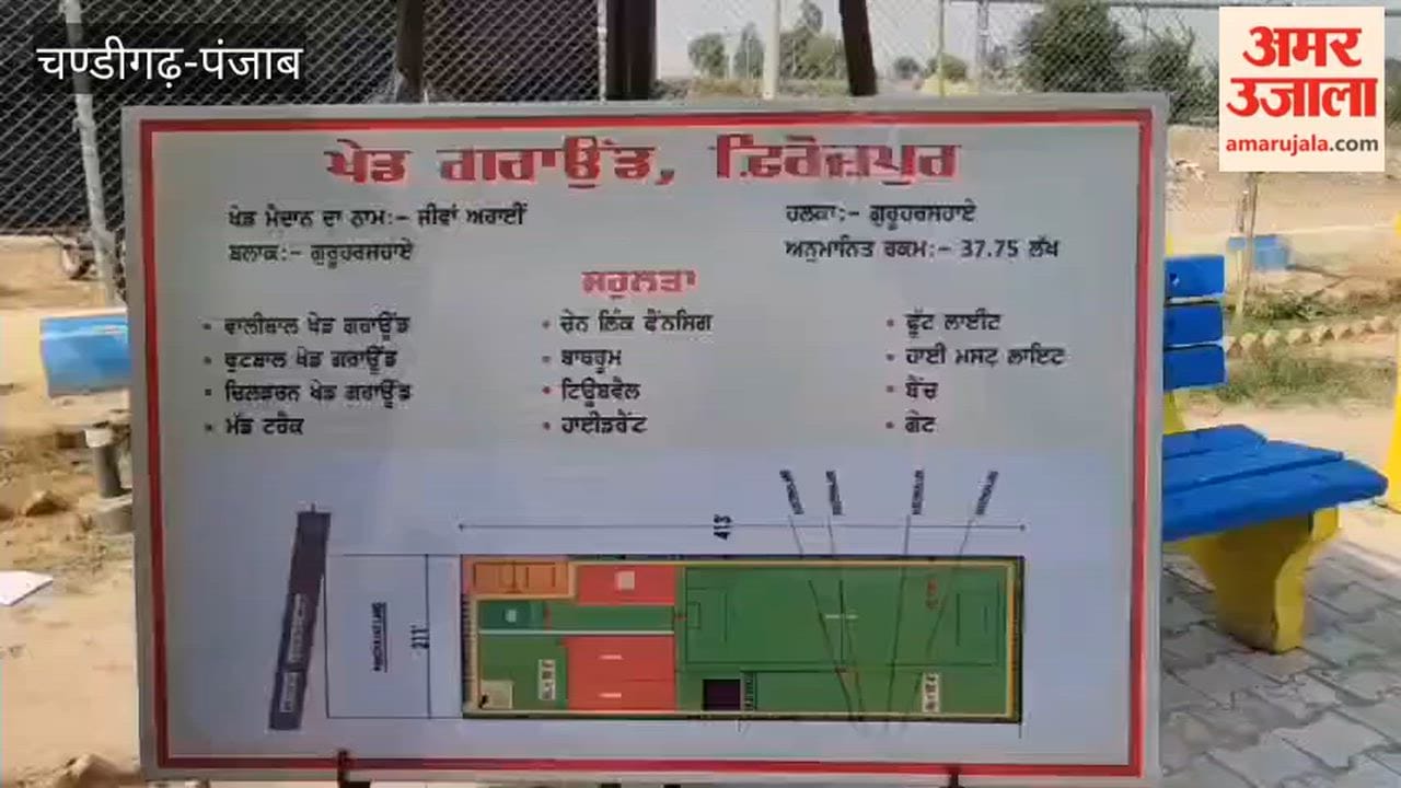 In Guru Har Sahai, the MLA inaugurated the "Chief Minister Playground" constructed in the village of Jiwan Arain.
