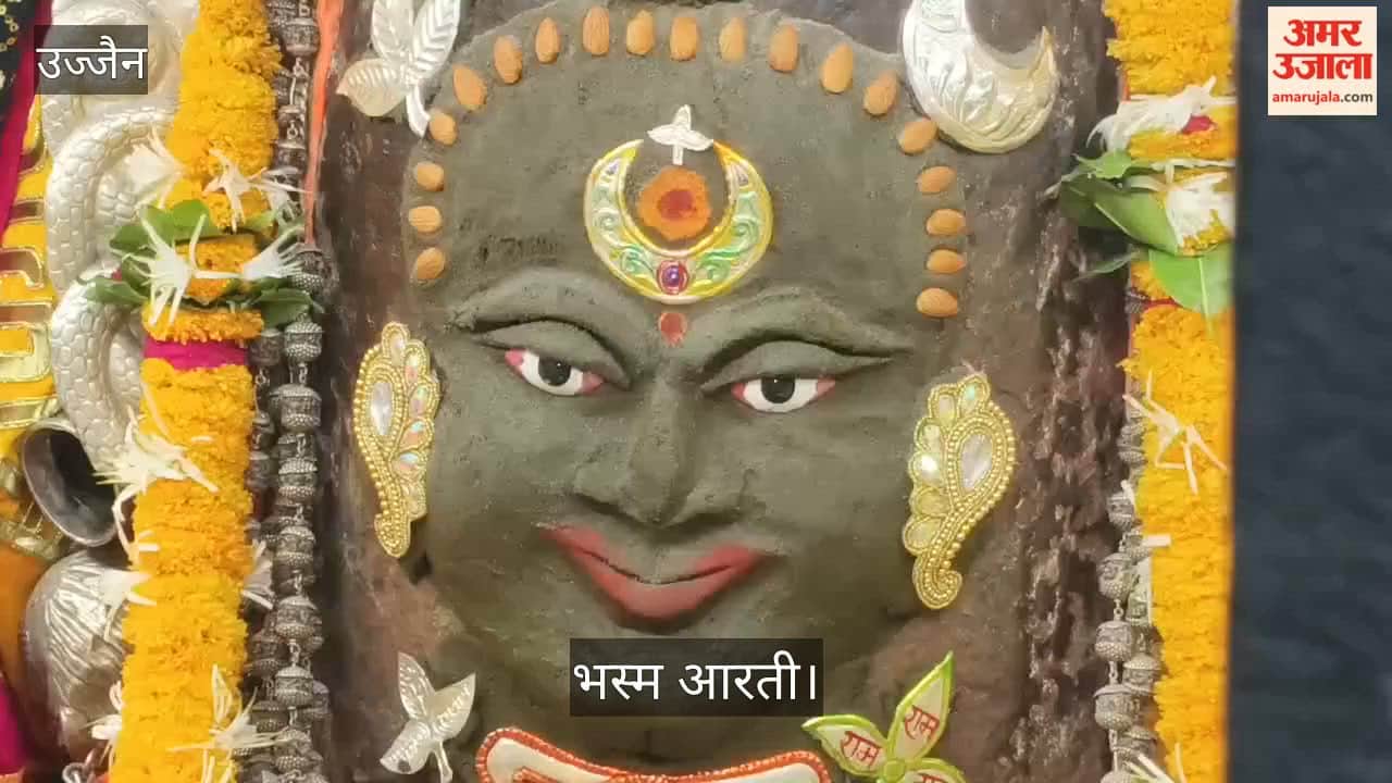Ujjain News: Baba Mahakal Adorned with Bhang and Mundmala During Bhasma Aarti, Temple Echoes with Chants