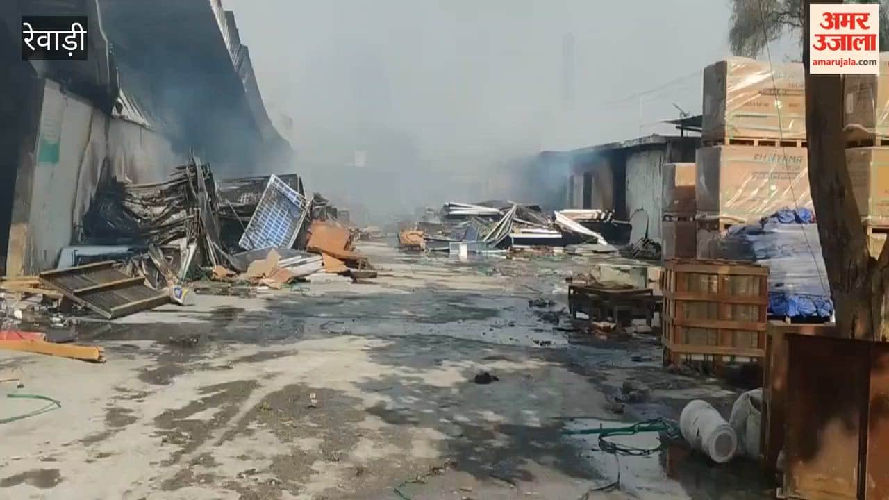 Massive Fire in Bawal Industrial Area, Rewari; Solar Company Plant Reduced to Ashes