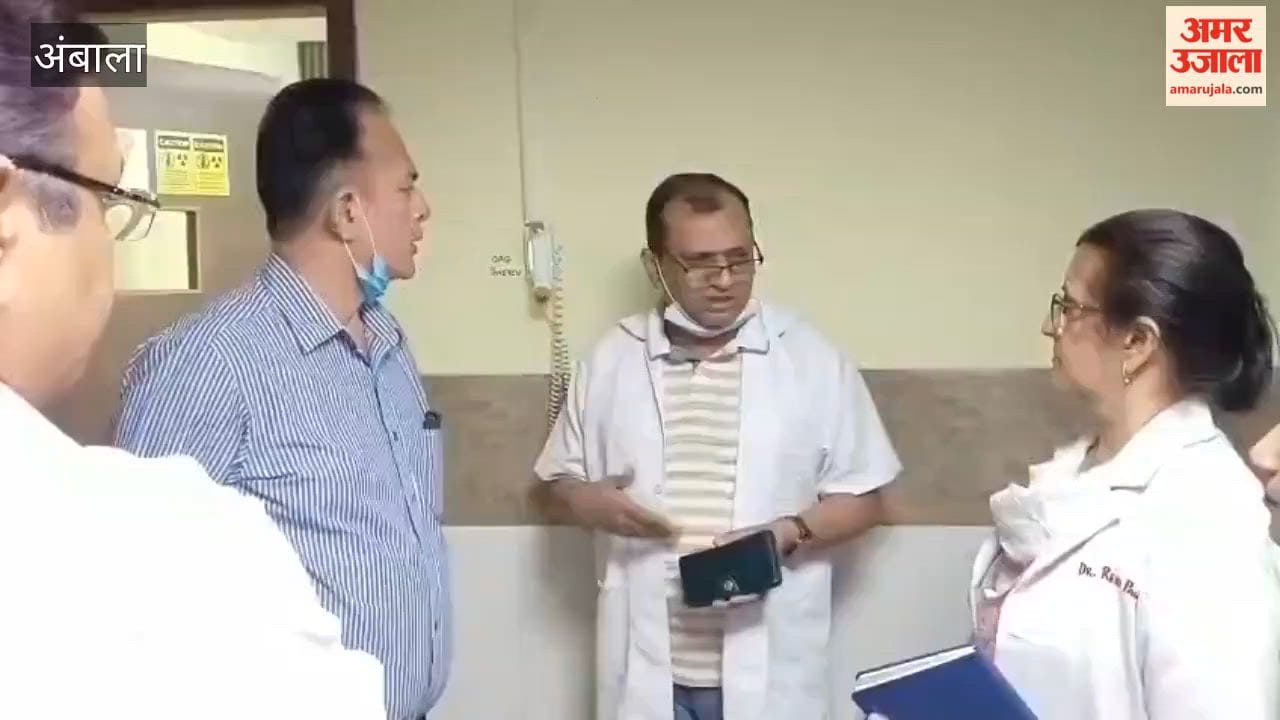 CMO Conducts Inspection in Ambala; Insufficient Seating Space for Patients Found at District Integrated Public Health Laboratory