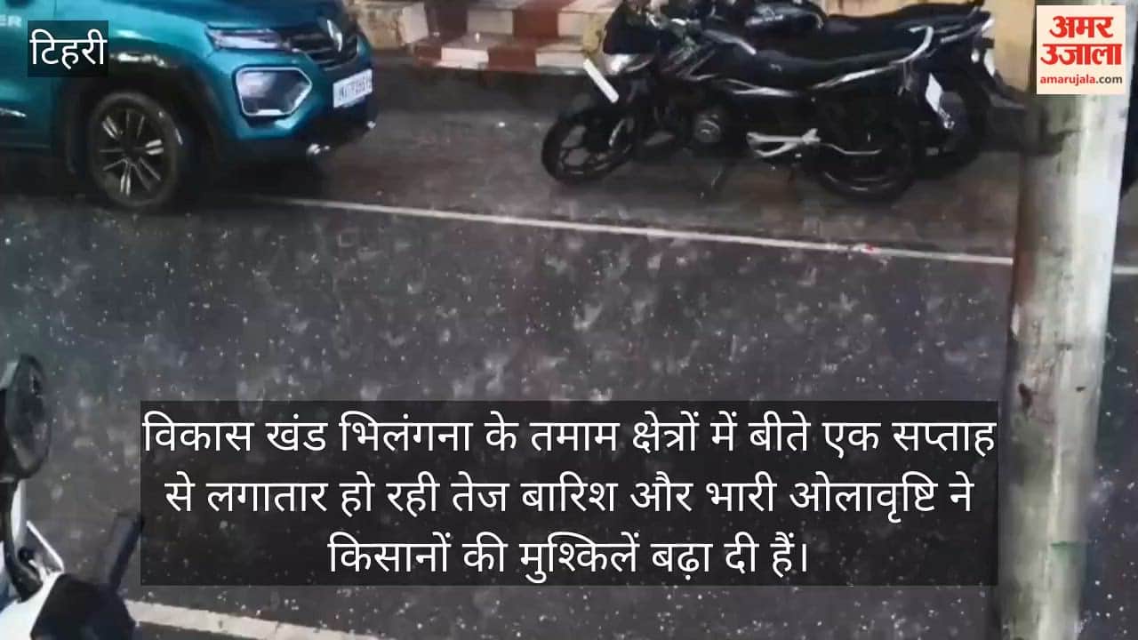 Havoc Wreaked by Hailstorm in Ghansali Farmers' Hard Work Washed Away tehri Garhwal