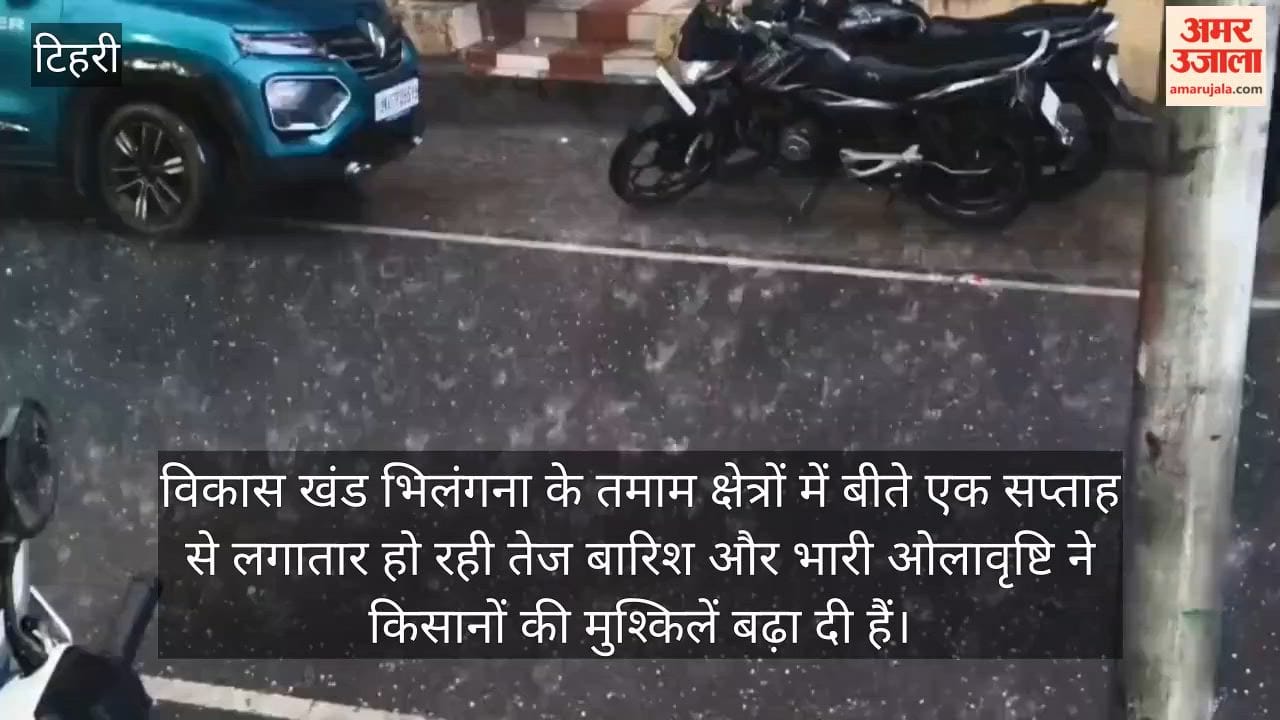 Havoc Wreaked by Hailstorm in Ghansali Farmers' Hard Work Washed Away tehri Garhwal